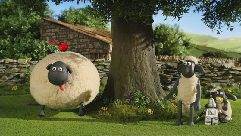 Die Schafsdamen sind von dem charmanten Neuzugang entzückt – vor allem Shirley. – Bild: KiKA