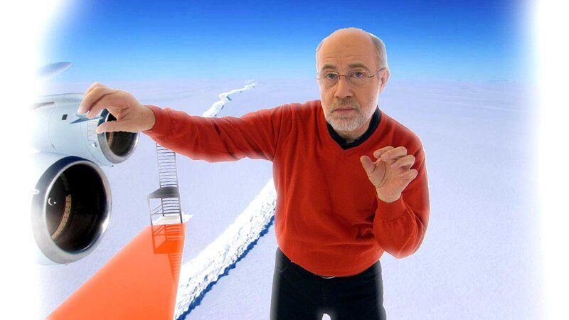 Prof. Harald Lesch über einen gigantischen Eisberg – Bild: ZDF und ZDF