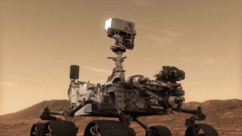 Bildunterschrift: Seit Beginn seiner Mars-Reise im Jahr 2012 machte der Rover Curiosity zahlreiche Fotos vom Roten Planeten.; Bildunterschrift: Seit Beginn seiner Mars-Reise im Jahr 2012 machte der Rover Curiosity zahlreiche Fotos vom Roten Planeten. – Bild: N24 Doku