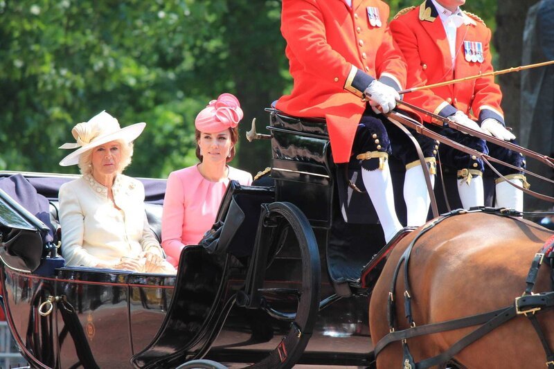 Kate Middleton Camilla Parker Bowles, stock Photo, London, England – June 17, 2017: Kate Middleton & Camilla Parker Bowles carriage, trooping the colour – stock photo, stock photograph, image, picture – Bild: Shutterstock /​ Shutterstock /​ Copyright (c) 2017 Lorna Roberts/​Shutterstock. No use without permission.