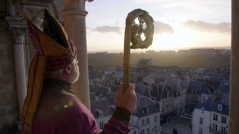 Maurice de Sully, der ambitionierte Bischof von Paris, wollte im 12. Jahrhundert einer Kathedrale von historischer Bedeutung schaffen (Reenactment-Szene). – Bild: N24 Doku Maurice de Sully, der ambitionierte Bischof von Paris, wollte im 12. Jahrhundert einer Kathedrale von historischer Bedeutung schaffen (Reenactment-Szene). – Bild: N24 Doku