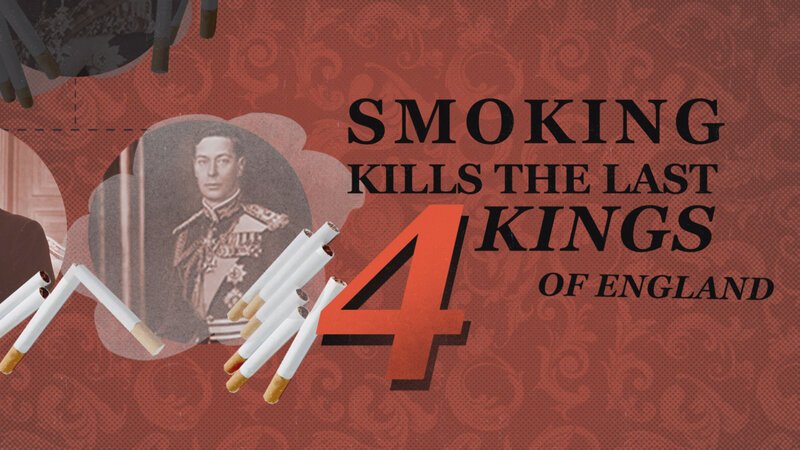 Obwohl die britische Tabakindustrie und die Königsfamilie eng verwoben waren, forderte das Laster zahlreiche Todesopfer. Kein Wunder: Prinz George soll während des zweiten Weltkriegs sage und schreibe 55.000 Zigaretten geraucht haben. – Bild: BILD