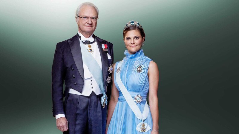 Vater und Tochter, Monarch und Thronfolgerin: König Carl Gustaf und Victoria von Schweden. – Bild: ZDF und Thron Ullberg/​The Royal Court of Sweden./​Thron Ullberg/​The Royal Court of
