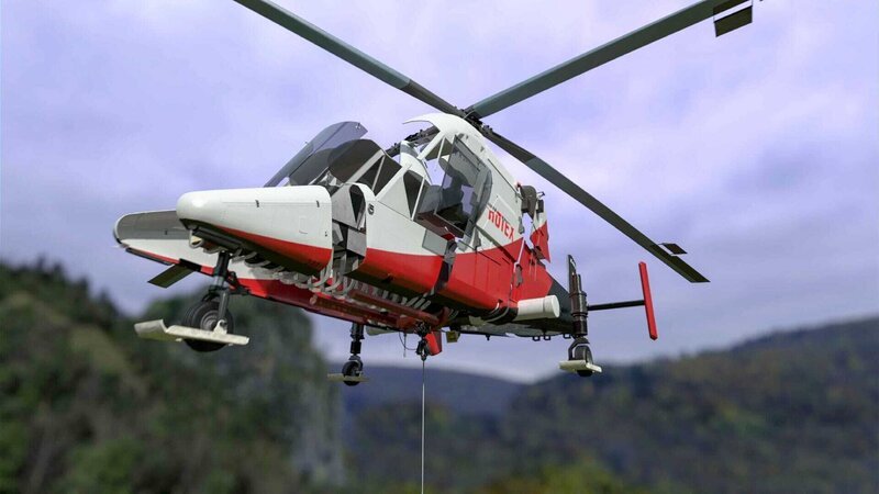 Der Hubschrauber KMAX 1200 – Bild: ntv