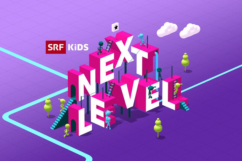 SRF Kids – Next Level Keyvisual 2023 SRF – Bild: SRF1