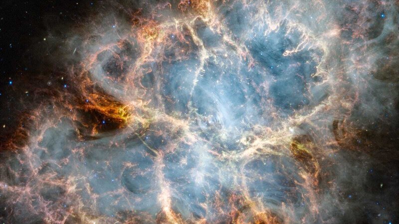 In 6.500 Lichtjahren Entfernung liegt der Krebsnebel, die Überreste eines explodierten Sterns. – Bild: N24 Doku
