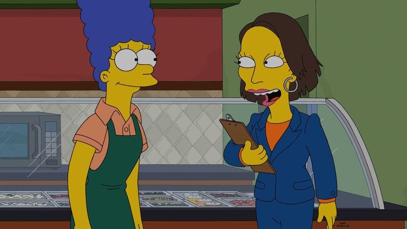 Der neue Job ist für Marge (l.) eine Chance, Homer zu unterstützen, doch was hat ihre Chefin (r.) vor? – Bild: 2014 Twentieth Century Fox Film Corporation. All rights reserved. Lizenzbild frei