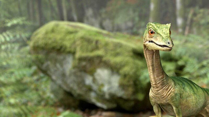 Vor 150 Millionen Jahren lebten noch Saurier in Deutschland. – Bild: BR/​WDR/​Scope VFX