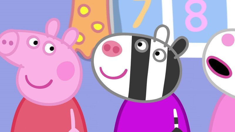 v.li.: Peppa Pig, Zoë Zebra – Bild: TVNOW