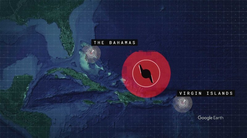 Grafik zeigt Hurrikan Dorian und die Bahamas – Bild: Spiegel TV Wissen