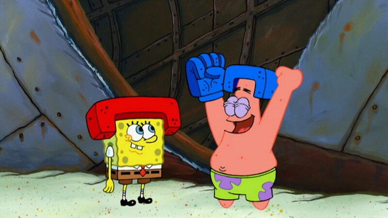 L-R: SpongeBob, Patrick – Bild: ViacomCBS