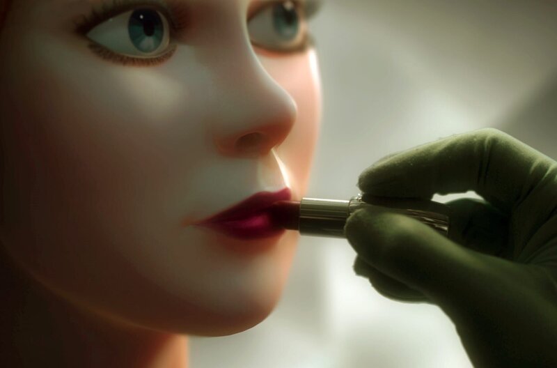 Doktor Coppelius (Vito Mazzeo) schminkt die Puppe Coppelia, um sie immer menschlicher und perfekter aussehen zu lassen. – Bild: Mideu Films / Doktor Coppelius (Vito Mazzeo) schminkt die Puppe Coppelia, um sie immer menschlicher und perfekter aussehen zu lassen. Doktor Coppelius (Vito Mazzeo) schminkt die Puppe Coppelia, um sie immer menschlicher und perfekter aussehen zu lassen. – Bild: Mideu Films / Doktor Coppelius (Vito Mazzeo) schminkt die Puppe Coppelia, um sie immer menschlicher und perfekter aussehen zu lassen.
