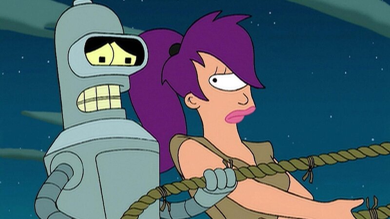 L-R: Bender, Leela – Bild: Fox and its related entities /​ Twentieth Century Fox Film Corporation /​ All rights reserved