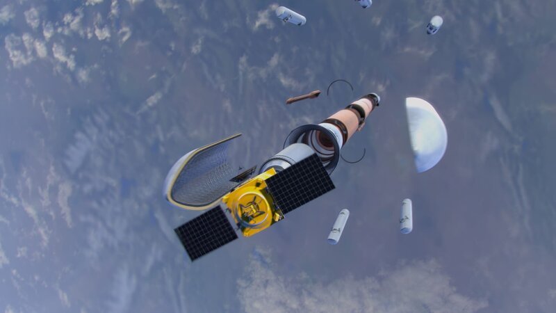 CGI image – Disassembled rocket. – Bild: Copyright © The National Geographic Channel.
