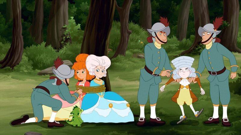 Lilli und die Prinzessin werden von Soldaten des Königs befreit. – Bild: ORF/​DOR Film/​Trixter Productions, Vivatoon