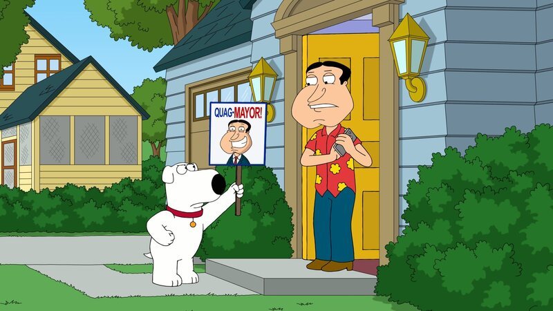 Brian Griffin (l.), Glenn Quagmire (r.) – Bild: 2018–2019 Fox and its related entities. All rights reserved. Lizenzbild frei