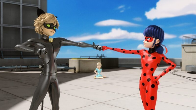 L-R: Cat Noir und Ladybug – Bild: Disney Channel