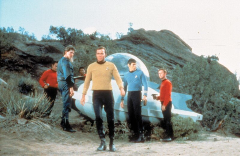 Darsteller Season: 01 Episode: 020 1966–67 Episodic Photo – Robert Brown (Lazarus), William Shatner (James T. – Bild: SYFY
