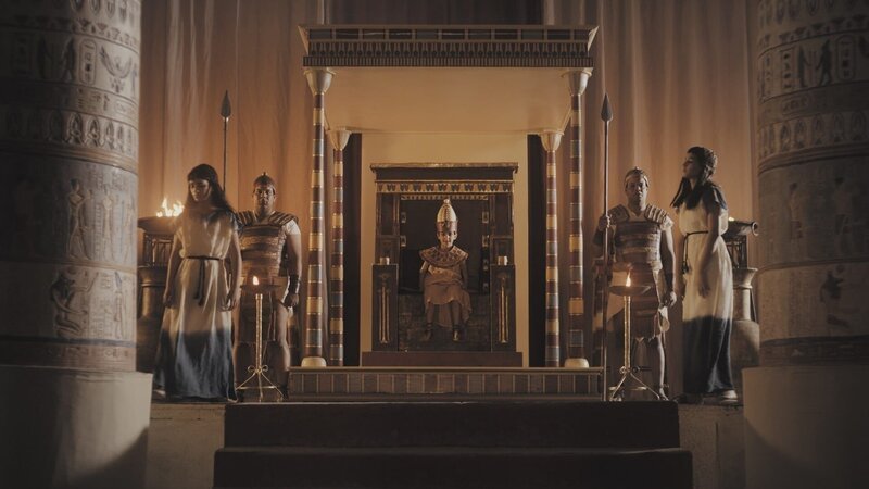 Im Jahr 2.216 vor Christus besteigt der erst sechsjährige Pepi II. den Pharaonenthron. – Bild: ZDF und Pernel Media./​Pernel Media