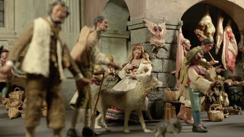 Detailansicht der Neapolitanischen Krippe. – Bild: Michael Ackermann /​ BR /​ BR/​Michael Ackermann
