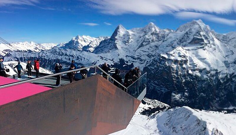 Panoramablick auf Eiger, Mönch und Jungfrau. – Bild: ZDF und SR/​Carsten Heider.