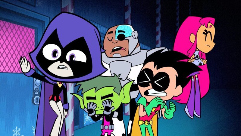 v.li.: Raven, Beast Boy, Cyborg, Robin, Starfire – Bild: Cartoon Network