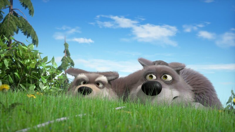 Die Wölfe beim Auskundschaften. – Bild: KiKA/​Animaccord LTD