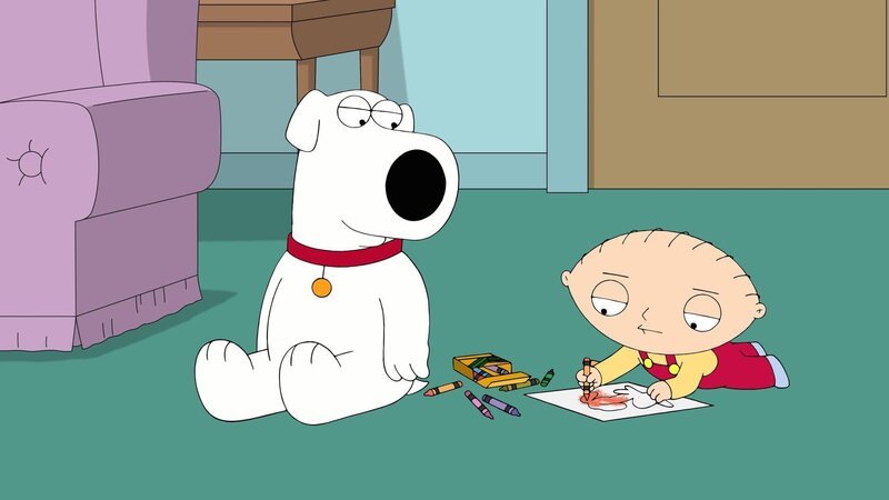 Brian Griffin (l.), Stewie Griffin (r.) – Bild: 2018–2019 Fox and its related entities. All rights reserved. Lizenzbild frei
