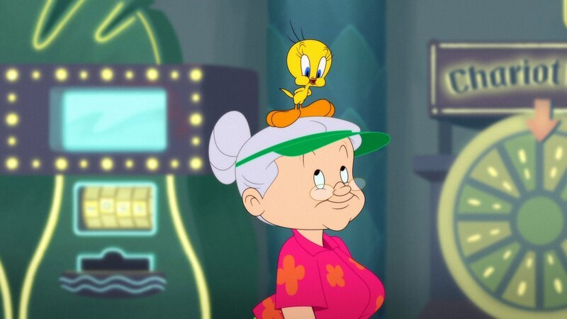 Granny, Tweety (oben) – Bild: Warner Bros. Entertainment Inc. LOONEY TUNES and all related characters and elements are trademarks of and © Warner Bros. Entertainment Inc. All Rights Reserved