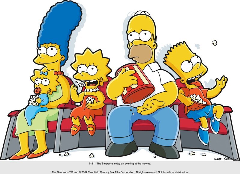 Maggie, Marge, Lisa, Homer und Bart. – Bild: 2007 Twentieth Century Fox Film Corporation Lizenzbild frei