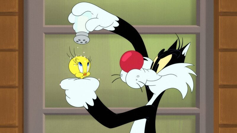 v.li.: Tweety, Sylvester – Bild: Warner Bros. Entertainment Inc. LOONEY TUNES and all related characters and elements are trademarks of and © Warner Bros. Entertainment Inc. All Rights Reserved