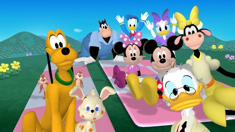 BACK: PETE, DONALD DUCK, DAISY DUCK; MIDDLE: MINNIE MOUSE, MICKEY MOUSE, CLARABELLE COW FRONT: DALE, PLUTO, CHIP, BELLA, LUDWIG VON DRAKE – Bild: 2007 DISNEY CHANNEL. All rights reserved. NO ARCHIVING. NO RESALE.
