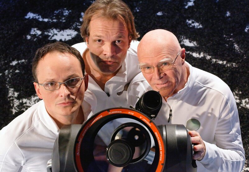 Aart Gisolf (rechts) zusammen mit Oliver Sandrock (Mitte) und Axel Wagner (links). – Bild: SWR/​Peter A. Schmidt