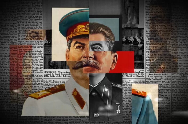 „Sieger werden nicht verurteilt. Stalin wurde alles verziehen“: Mit dem Sieg über die Nazis hatte Stalin sich Respekt verschafft. – Bild: Les Films d’Ici /​ © Les Films d’Ici