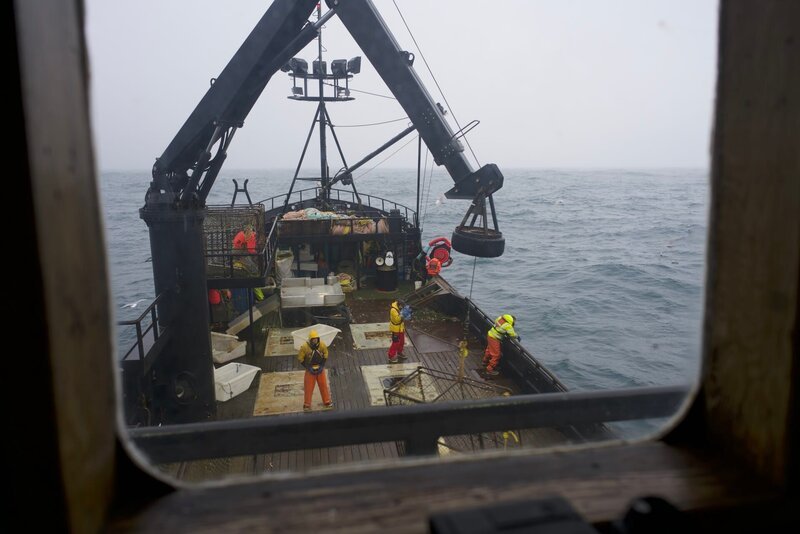 The Cornelia Marie crew at work on the deck. – Bild: Discovery Channel /​ Discovery Communications
