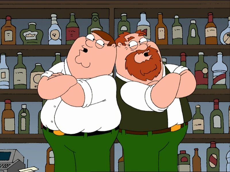 FAMILY GUY: FAMILY GUY celebrates its milestone 150th episode with a special extended episode featuring fan-favorite numbers and never-before-seen musical performances airing Sunday, May 2 (9:00–10:00 PM ET/​PT) on FOX. Pictured: the musical number „My Drunken Irish Dad“ from Season Five’s „Peter’s Two Dads“ episode. FAMILY GUY ™ and © 2007 TTCFFC ALL RIGHTS RESERVED.. – Bild: 2007 FOX BROADCASTING Lizenzbild frei