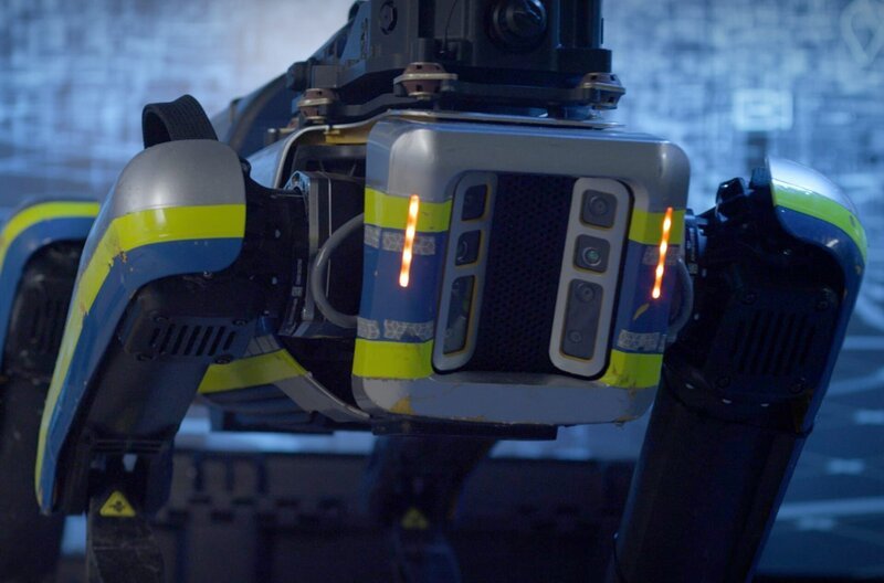 Laufroboter haben großes Potenzial, Polizeiarbeit zu unterstützen. – Bild: Tamara Diepold/​blue+green communication /​ Laufroboter haben großes Potenzial, Polizeiarbeit zu unterstützen.