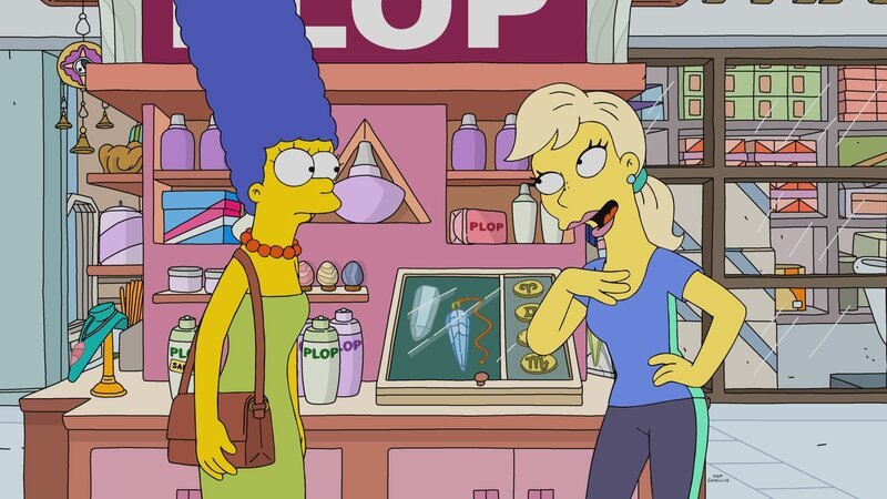 „Die Simpsons“, „Kristallblaue Versuchung.“ Ausgerechnet als Bart dringend ein Mittel gegen ADHS braucht, streicht Mr. Burns aus budgetären Gründen die Krankenversicherung für die Kinder seiner Angestellten. In ihrer Not steigt Marge auf Heilkristalle für ihren Sohn um. Wider Erwarten hat sie damit anscheinend auch großen Erfolg. Beflügelt von der magischen Wirkung der Steine beschließt Marge kurzerhand, ganz groß in den Esoterik-Kristallhandel einzusteigen. – Bild: 2018–2019 Fox and its related entities. All rights reserved. Lizenzbild frei