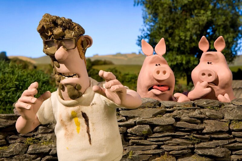 Sauerei: So ein schmutziger Bauer ist selbst den Schweinen zu viel. – Bild: WDR/​Aardman Animations Ltd.