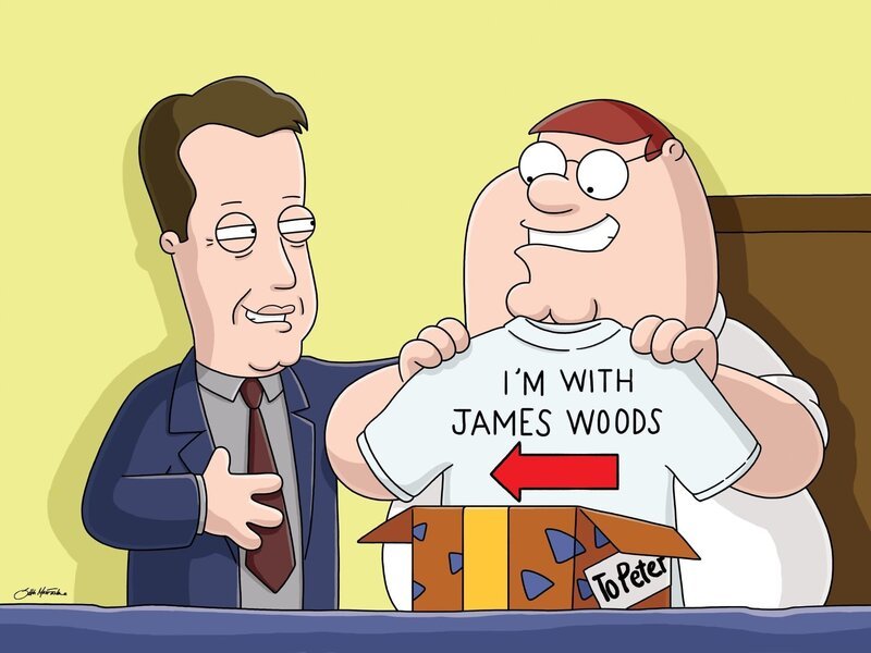 James Woods (l.); Peter Griffin (r.) – Bild: 2005 Fox and its related entities. All rights reserved. Lizenzbild frei