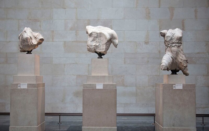 Das Britische Museum, London. Parthenon-Skulpturen des antiken Griechenlands. Diese Fragmente sind als Elgin Marbles bekannt. – Bild: In Pictures /​ Corbis via Getty Images /​ Corbis News