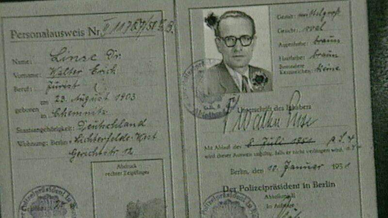 Entführungsopfer Dr. Walter Linse, 1952. – Bild: ZDF und ©rbb2018./​©rbb2018