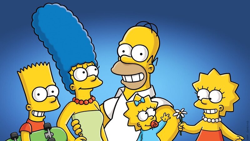 (29. Staffel) – (v.l.n.r.) Bart; Marge; Homer; Maggie; Lisa – Bild: 2016 – 2017 Fox and its related entities. All rights reserved. Lizenzbild frei