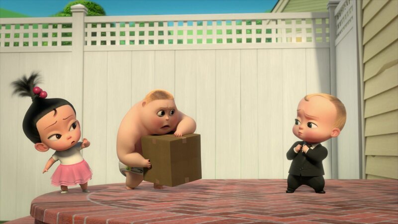 L-R: Staci, Jimbo, Boss Baby – Bild: Disney