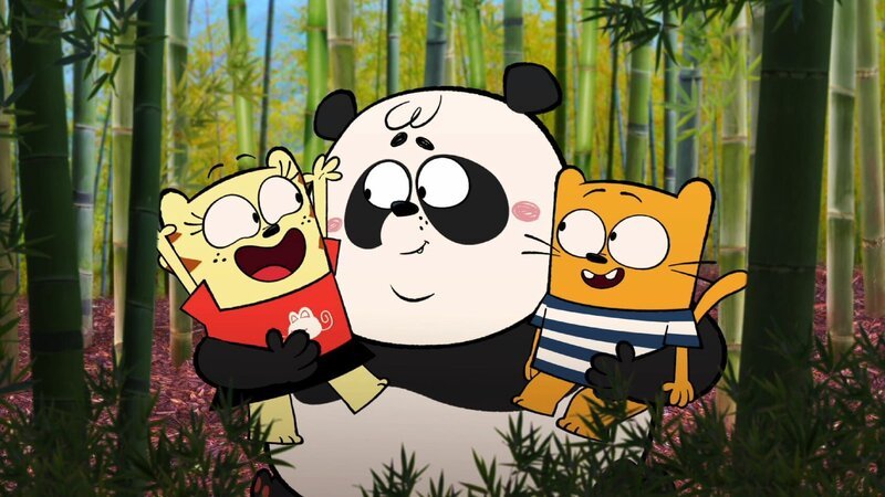 Moon und Ollie finden den entlaufenen Panda. – Bild: ORF/​Studio 100 Media