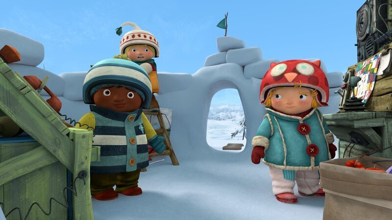 Jonas, Sami und Nele wollen ihre Mission nicht für ein Spiel von Kiki abbrechen. – Bild: KiKA/​carpediem Film & TV Inc.
