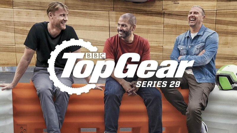 Artwork zu „Top Gear“ mit Freddie Flintoff, Chris Harris und Paddy McGuinness (v.l.) – Bild: RTL /​ BBC Studios 2020