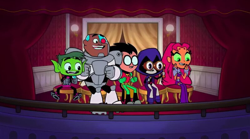 v.li.: Beast Boy, Cyborg, Robin, Raven, Starfire – Bild: TM & 2018 The Cartoon Network, Inc. A Time Warner Company. All rights reserved.