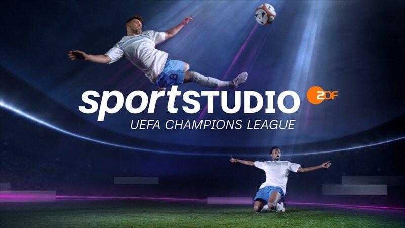 Logo "sportstudio UEFA Champions League". – Bild: ZDF und Corporate Design.