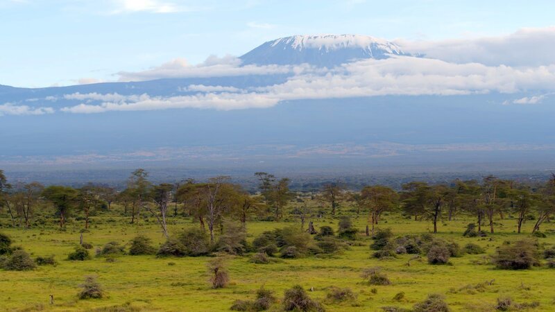 Der Kilimandscharo ist ein Bergmassiv im Nordosten Tansanias, dessen höchster Gipfel Kibo 5895 Meter hoch und damit der höchste Berg Afrikas ist. – Bild: ZDF und Off the Fence./​Off the Fence